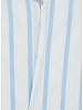 XOOS Men’s white shirt with sky blue stripes and straight open collar (Double Twisted)