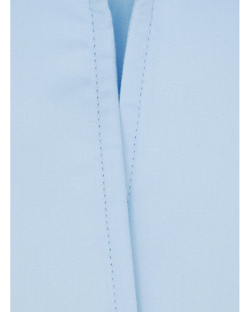 XOOS Women’s sky blue twill blouse with straight open collar