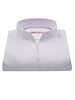 XOOS Women’s lavender honeycomb blouse with straight open collar