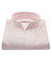 XOOS Women’s pink twill blouse with straight open collar