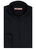 XOOS Women’s black twill blouse with straight open collar