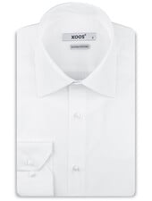 XOOS Men's white shirt with de Ville collar (Double Twisted)
