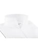 XOOS Men's white cotton dress shirt with straight open collar (Double Twisted)