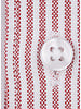 XOOS Chemise homme à rayures rouges et col Full Spread (Double Retors)