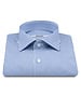 XOOS Men's blue striped shirt with Italian collar (Double Twisted)