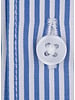 XOOS Men's blue striped shirt with Italian collar (Double Twisted)
