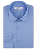 XOOS Chemise homme en fil-a-fil bleu (Double Retors)