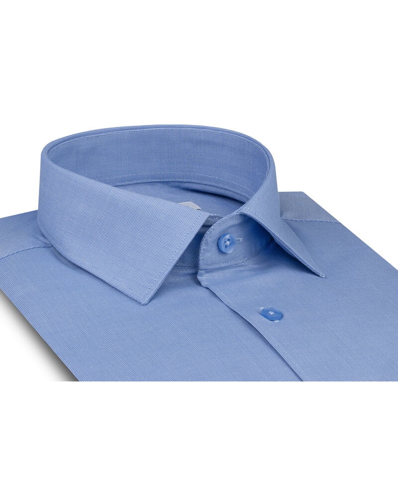 XOOS Men's blue end-on-end shirt (Double Twisted)