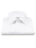 XOOS Men's white Sateen cotton dress shirt with hidden placket