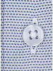XOOS Men's blue woven cotton shirt with French cuffs (Double Twisted)