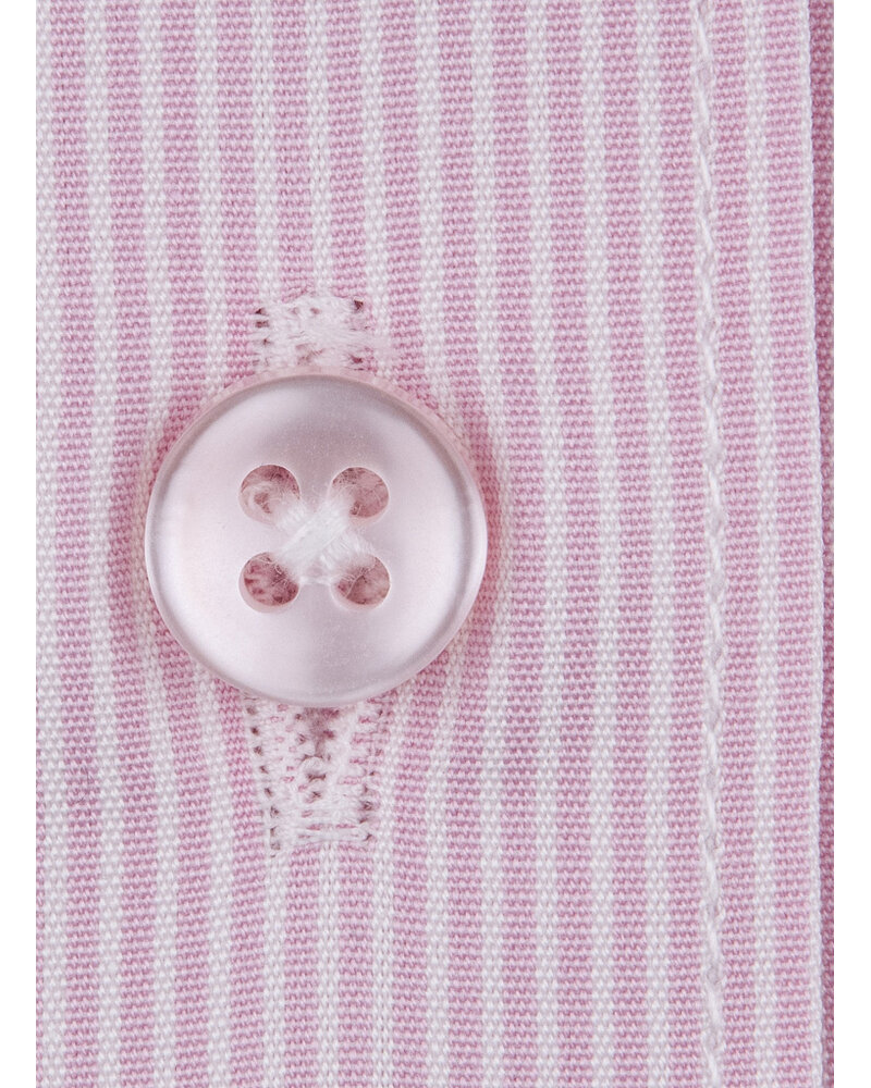 XOOS Chemisier femme rose à fines rayures