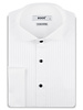 XOOS Chemise homme blanche à plastron et col cassé pour Tuxedo