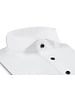 XOOS Men's white tuxedo shirt with pleated front and tip wing collar (black buttons)
