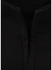 XOOS Chemise homme à col droit ouvert noire(Double Retors)