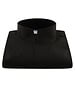 XOOS Men’s black fitted shirt with open straight collar (Double Twisted)