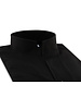XOOS Chemise homme à col droit ouvert noire(Double Retors)