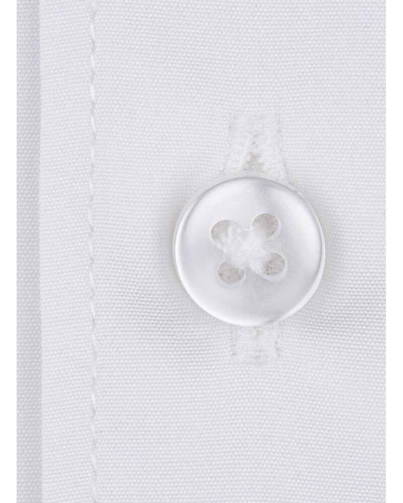 XOOS Men's white Cutaway Collar and French cuffs dress shirt  (Double Twisted Popleen)