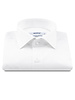 XOOS Chemise homme blanche à poignets mousquetaire et col Italien (Popeline Double Retors)