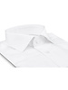 XOOS Chemise homme blanche à poignets mousquetaire et col Italien (Popeline Double Retors)