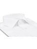 XOOS Men's white Cutaway Collar and French cuffs dress shirt  (Double Twisted Popleen)