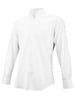 XOOS Men's white shirt with open straight collar and French cuffs (Double Twisted)