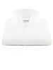 XOOS Men's white shirt with open straight collar and French cuffs (Double Twisted)
