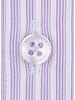 XOOS Men's lavender striped shirt with open straight collar