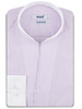 XOOS Chemise homme lavande à rayures et col droit ouvert