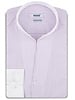 XOOS Men's lavender striped shirt with open straight collar