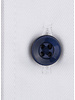 XOOS Chemise homme blanche à doublure imprimée et à micro pois marine (Double Retors)