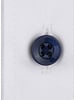 XOOS Men's white shirt with printed lining and navy micro dots (Double Twisted)