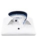 XOOS Men's white shirt with printed lining and navy micro dots (Double Twisted)