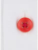 XOOS Men's white shirt with multicolor floral lining and matching buttons (Double Twisted)