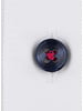XOOS Men's white shirt with multicolor floral lining and matching buttons (Double Twisted)