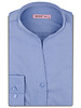 XOOS Women’s sky blue pinstripe shirt with open straight collar