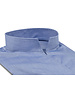 XOOS Chemisier femme en pinpoint bleu ciel et col droit ouvert