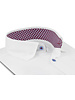 XOOS Men’s white elbowpaded shirt with red checkered lining