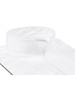XOOS Chemise homme en nid d'abeille blanc et col droit ouvert (Double Retors)