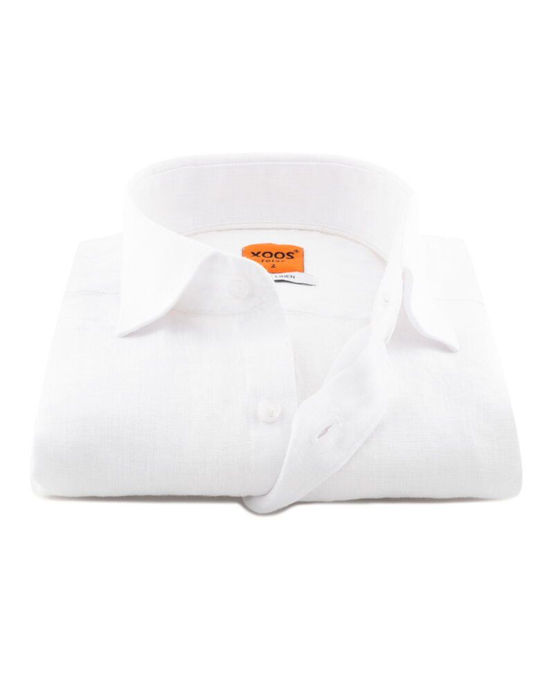 XOOS Chemise homme en lin blanc