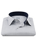 XOOS Men’s fine striped shirt with navy contrast lining (Double Twisted)