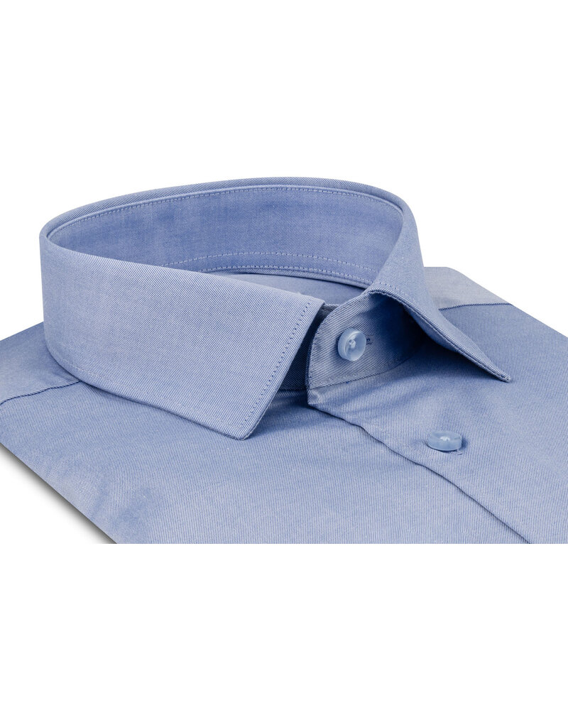 XOOS Men’s sky blue gabardeen shirt with solid lining (Double Twisted)