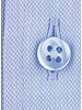 XOOS Chemise homme en coton tissé ciel et col droit ouvert (Double Retors)