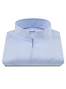 XOOS Chemise homme en coton tissé ciel et col droit ouvert (Double Retors)
