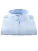 XOOS Men’s sky blue gabardeen shirt with open straight collar (Double Twisted)