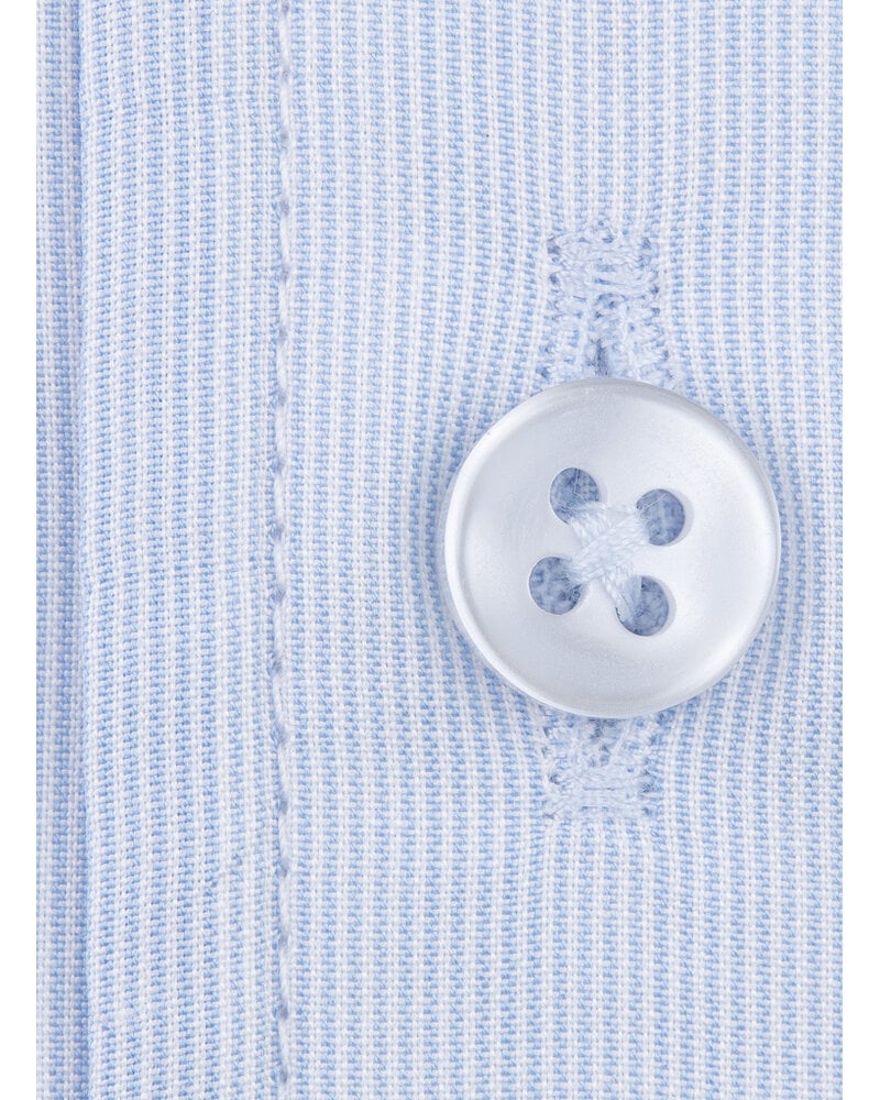 XOOS Men’s white financial shirt with open straight collar (Double Twisted)