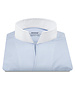 XOOS Chemise homme financière ciel à col droit ouvert (Double Retors)