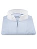 XOOS Men’s white financial shirt with open straight collar (Double Twisted)