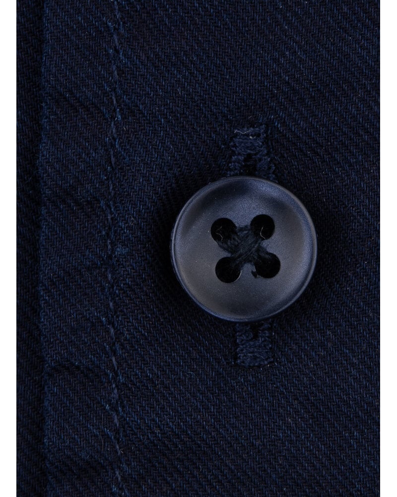 XOOS Men’s navy blue gabardeen shirt (Double Twisted)