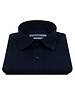 XOOS Chemise homme bleu marine en gabardine (Double Retors)