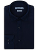 XOOS Chemise homme bleu marine en gabardine (Double Retors)